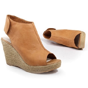 Rubber Base Camel Smooth Face Women's Espadrilles & Wedge Shoes