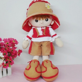 A Boy With Hat Cotton Cute Action Figure