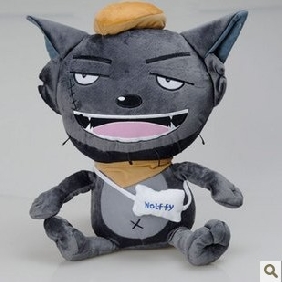 Gray Cotton Wolf Action Figure