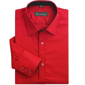 Red Straight Without Deformation Men's Shirts