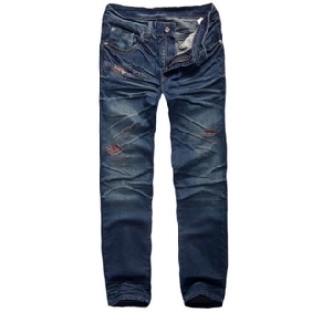With Holes Blue Wearable Men's Jeans