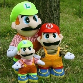 Cloth Three Styles To Choose Super Mario Bros Dolls