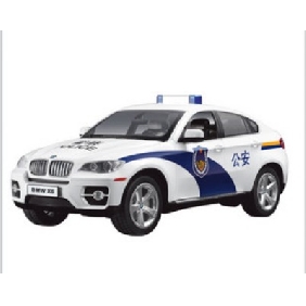 White Police Car Shape Remote Control Toy Vehicle