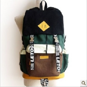 Blackish Green With Buttons Shoulders Hiking Backpacks