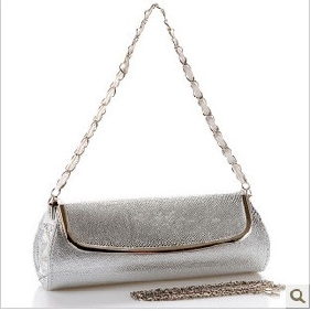 With Chain Rectangle Shape Elegant Clutches