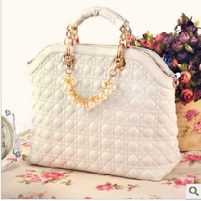 Square Shape With Pearls Elegant Clutches