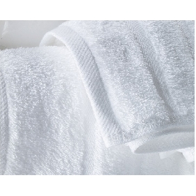With Stripes White 100% Cotton Wash Towel