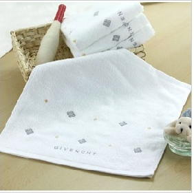 White 100% Cotton Wash Square Shape Towel