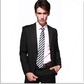 Black Formal Single Breasted Men's Suits