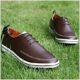 Lace Up Leather Outdoor Men's Casual Boots