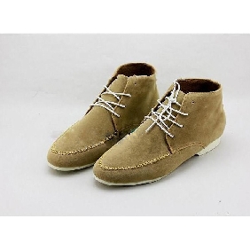 Lace Up Pointed PU Leather Men's Casual Boots