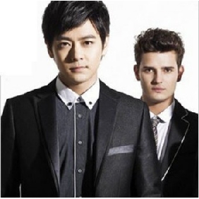 Black Bridegroom Center Vented Men's Suits