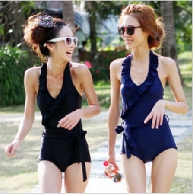 Bikini Style With Ribbons Beach Women's Swimwear