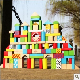 Colourful Baby Garden 100 Pieces Blocks