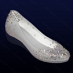 White Diamond Dress Sandals Flats