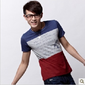 Colourful Short Sleeve Pure Cotton Men's T-Shirts