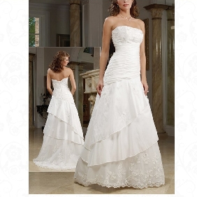 Backless Halter Ankle Length Lace A-line Wedding Dresses