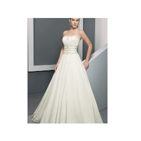 Chiffon With Zipper Court Train A-line Wedding Dresses