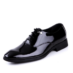 Black Lace Up Wedding Fashion Men's Oxford Shoes