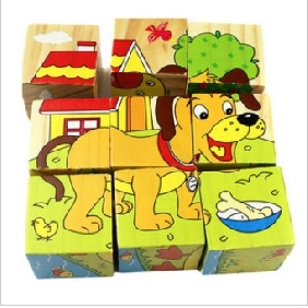 Dog Shape 9 Pieces 3D Colourful Puzzles