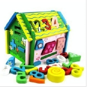 Colourful House Style Wooden Children's Puzzles