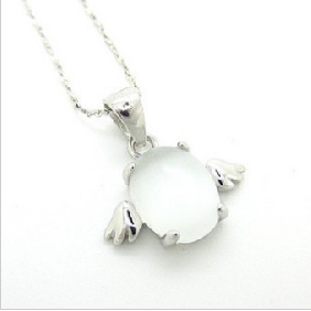 Shiny Elegant Necklace Silver Office Lady Accessories