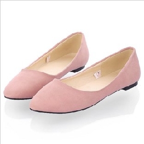 Pink PU Elegant Flats Women's Bridal Shoes