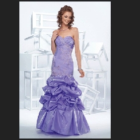 Purple Lace Up Beaded Halter With Ruffles Prom Dresses