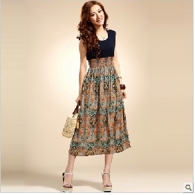 Black Tea Length Beach Casual Dresses