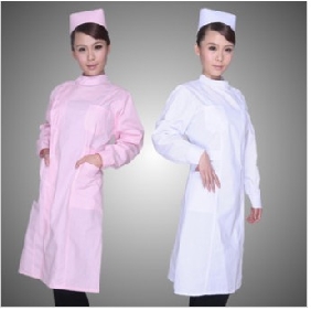 Cotton Hospital Receptionist With Sleeves Uniforms