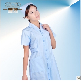 Blue Hospital Receptionist Summer Uniforms