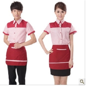 Red With Sleeves Japanese Restaurant Uniforms