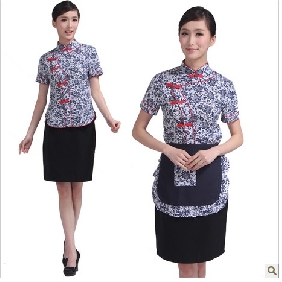Gray With Buttons Japanese Restaurant Uniforms