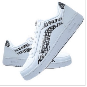 White Canvas Lace Up Punk Men's Casual Shoes