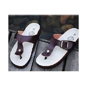 Brown Summer Style Super Soft Men's Flip Flops