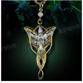 Gold Lord Of The Rings Leaf Shape Necklaces