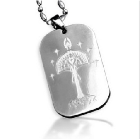 Silver Lord Of The Rings Zinc Alloy Necklaces