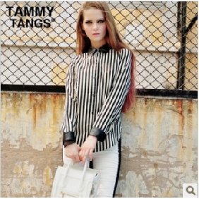 White Black Stripes Casual Fashion Women's Tank Tops