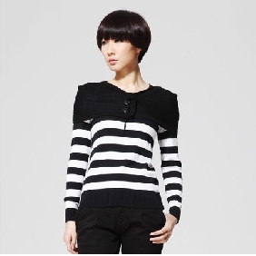 Black With Stripes Long Sleeves Women's Tank Tops
