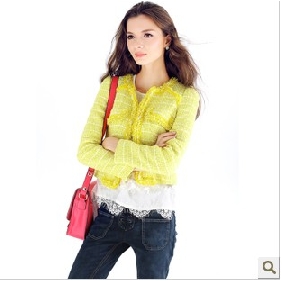 Green Lace Elegant Beaded Long Sleeves Women's Tank Tops