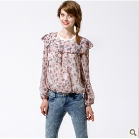 Long Sleeves Loose Casual Chiffon Women's Tank Tops