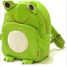 Green Cartoon Images Shoulders Cute Kids Backpacks