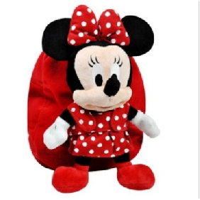 Red Wool Mini Size Kids Backpacks