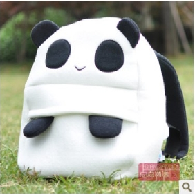 White Cartoon Panda Waterproof Kids Backpacks