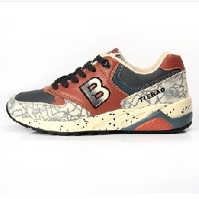 Brown Lace Up Tiebao Running Casual Men's Sports Shoes