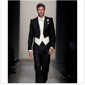 Black Party Slim Three Pieces Groom Tuxedos