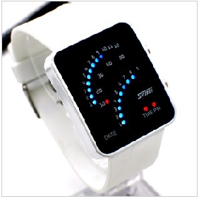 White LED Waterproof Lovely Kids' Watches