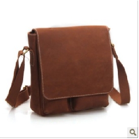 Brown Leather Square Shape Briefcases