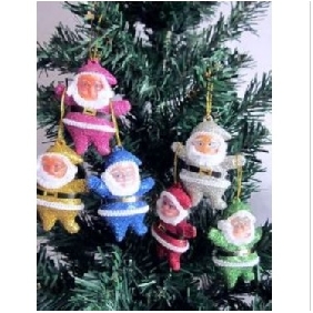 Colourful Small Men 50 Pieces Christmas Decorations