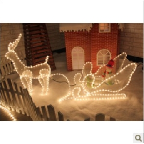 Deer Shape LED With White Lights Christmas Decorations